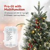 3FT Pre-Lit Artificial Christmas Tree with LED Lights, Realistic Spruce Tips, Mini Sled Base, Small Tabletop Xmas Tree for Home, Office - 4 of 4