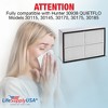 LifeSupplyUSA Air Purifier Filters Compatible with Hunter 30938 QuietFlo 30115 30145 30170 30175 30185 - 2 of 4