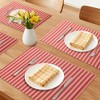 REGALWOVEN Placemats Set of 6 Woven Placemats for Dining Table Decor Indoor Washable Kitchen Table Mat Wipe Clean - 2 of 4