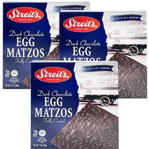 Streit's Dark Chocolate Egg Matzos Fully Coated Kosher For Passover 7 oz. Pack of 3.3 - 1 of 2