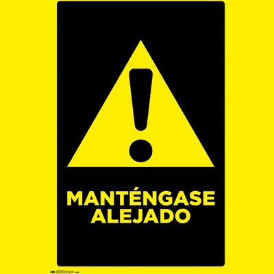 Trends International Mantengase Alejado (Keep Out) Unframed Wall Poster Prints
