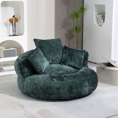 NicBex High Back Bean Bag Chair with 3 Pillows for Adults and Kids,Chenille Lazy Sofa for Living Room,Bedroom,Apartment