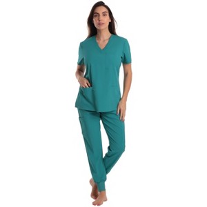 Just Love Women's V-Neck Scrub Set with Jogger Pants  Comfortable and Stylish Medical Uniform - 1 of 3