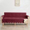 Collections Etc Lacey Scalloped Edge Reversible Quilted Furniture Protector - 2 of 4