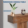 63" Console Table, Farmhouse Narrow Entryway Table , Long Sofa Table, Console Tables for Entryway - 3 of 4