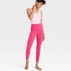 Women's Everyday Soft Ultra High-Rise 7/8 Pocketed Leggings - All In Motion™ Berry Pink - 3 of 3