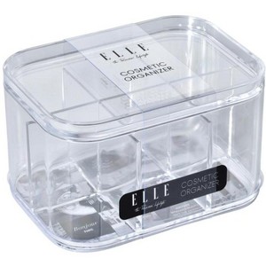 Acrylic Lipstick Organizer with Lid, 9 Compartments Compact Makeup Storage Box, Portable Cosmetic Holder for Lipsticks & Small Accessories - 1 of 1