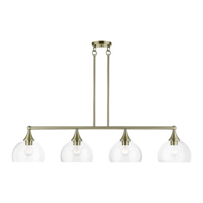 Livex Lighting Glendon 4 - Light Chandelier in  Antique Brass