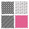 Bacati - Love Black Fuschia 6 pc Crib Bedding Set with Long Rail Guard Cover - 3 of 4