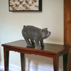 HomeRoots 5" Black Cast Iron Pig Hand Painted Sculpture - 2 of 4