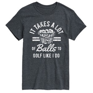 Men's - Instant Message - It Takes A Lot Of Balls Short Sleeve Graphic T-Shirt - 1 of 4