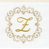 Linum Home Textiles 100% Turkish Cotton MONICA Gold Thread 2PC Embellished Hand Towel Set - 3 of 3