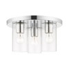 Livex Lighting Zurich 3 - Light Flush Mount in  Polished Chrome - 2 of 4