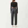 Anna-Kaci Women’s High Waist Wide Leg Lounge Pants with Soft Stretch Fabric Flowing Relaxed Silhouette and Gathered Waistline Detail - 3 of 4