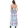 Women Strapless Floral Print Bohemian Boho Maxi Dress Casual Off Shoulder Beach Party Dress with Pockets - 3 of 4