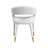 Meridian Furniture,Destiny Cream Boucle Fabric Dining Chair - 2 of 4