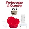 Smarty Had A Party Red And White NFL / NBA / MLB Dinnerware Set - 20 Sets - 4 of 4