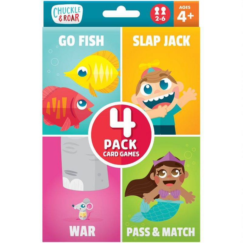 Chuckle &#38; Roar Go Fish, Slap Jack, War and Pass &#38; Match Classic Card Games, 1 of 11
