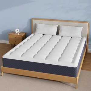 Lycvki 12 in. Gel Memory Foam Mattress with Pillowtop,Fiberglass-Free,CertiPUR-US® Certified,Bed in a Box - 1 of 4