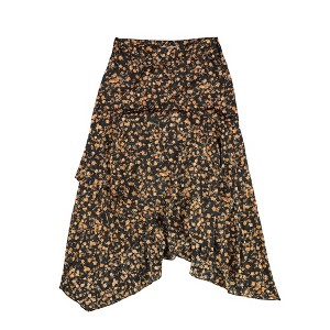 bar III Womens Tiered Floral Maxi Skirt - 1 of 2