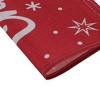Unique Bargains Christmas Place Mats Linen Red White 13"x17.7" 2Pcs - 4 of 4