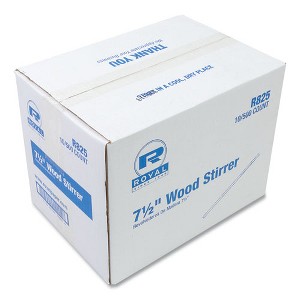 AmerCareRoyal Wood Coffee Stirrers, 7.5" Long - Pack of 500 - 10 Boxes/Carton - 1 of 4