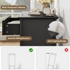 Fluted 3 Drawer Dresser, 31.5 Inch Wide Dresser Nightstand for Bedroom, Modern Wood Chest of Drawers - 4 of 4