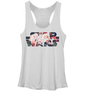 Women's Star Wars Flower Logo Racerback Tank Top - 1 of 3