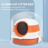 Whisen Foldable Enclosed Cat Litter Box with Lid, Air Freshener, Scoop, Grate Mat, High-Edge Tray - 3 of 4