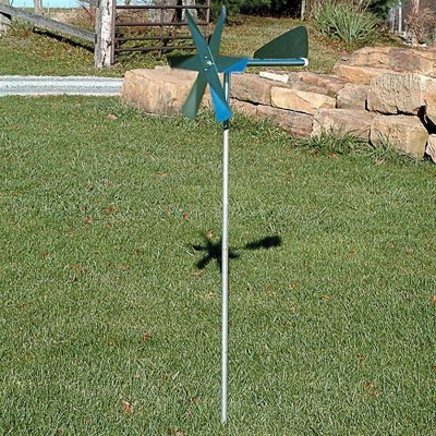 Zinc-Plated Steel Mole Chasing Windmill Deterrent