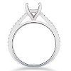 Pompeii3 1/5ct Cathedral Pave Diamond Ring Mount 14K White Gold - 3 of 4