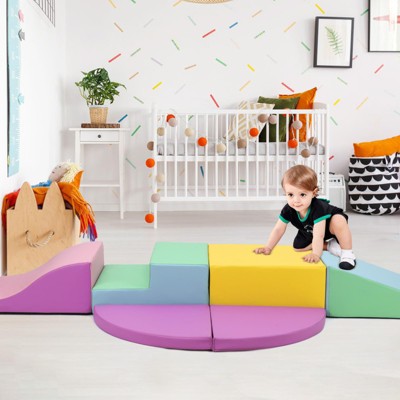 Foam Climbing Blocks for Toddlers - Soft Indoor Play Gym Set for Climbing