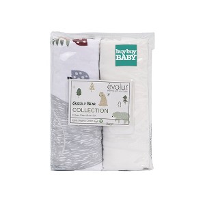 buybuy BABY by Evolur Zoo Love 2-Piece Sheet Set - 1 of 4