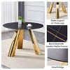 Dexmalle Black Modern Minimalist Design Luxury Sintered Stone Table - 4 of 4