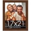PosterPalooza | Simple Brown Picture Frame - UV Acrylic, Foam Board Backing, Hanging Hardware - 2 of 4