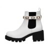 CUSHIONAIRE Women's Julie chelsea boot with Jeweled strap +Memory Foam - 2 of 4