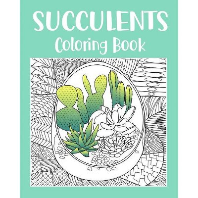 Succulents Coloring Book - by  Paperland (Paperback)