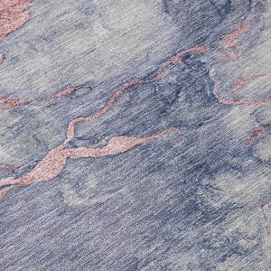HomeRoots 9' X 12' Blush And Gray Abstract Washable Indoor Outdoor Area Rug - 1 of 4