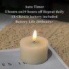 LumaBase Battery-Operated 3D-Wick Flame Wax Candles - Set of 6 - 3 of 4
