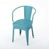 NicBex Colorful Outdoor Dining Table Set Metal Bistro Table with Two Chairs,Patio Furniture Bistro Set for Garden,Backyard,Poolside - 3 of 4