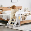 Foldable 3 Steps Stool for Toddlers, Folding Step Ladder with Handles, Adjustable Kids Step Stool - 3 of 4
