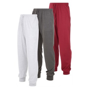 DARESAY Mens Lounge Pants Joggers with Pockets - Mens Pajama Pants - Lounge Pants Men, Up to 3XL Pack of 3 - 1 of 4