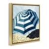 Stupell Industries Striped Beach Umbrella Floating Frame Canvas Art - 2 of 4