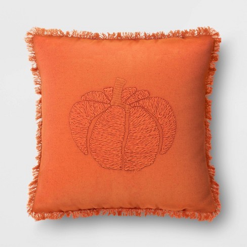 Burnt orange pillows discount target