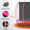 FDW 8/10/12/14FT Trampoline with Enclosure Net Outdoor Jump Rectangle Trampoline - ASTM Approved-Combo Bounce Exercise Trampoline - 4 of 4