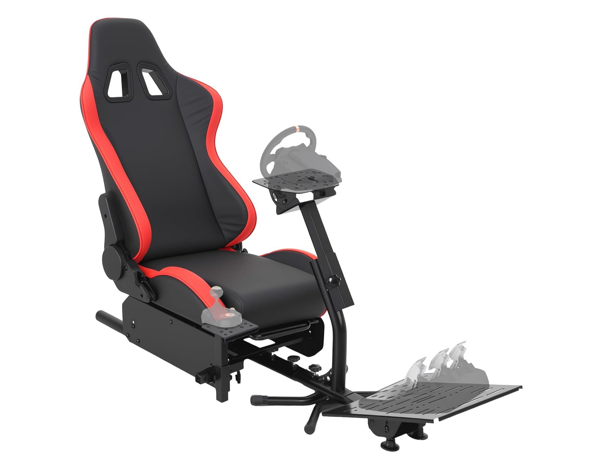 Foldable Racing Wheel Stand with Adjustable Mount for g923, t248, Fanatec & Other Gaming Wheels