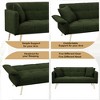 Racxily 70.1" Futon Sofa bed, Convertible Double Sofa Bed With Folding Armrests for Living Rooms and Small Spaces - 4 of 4