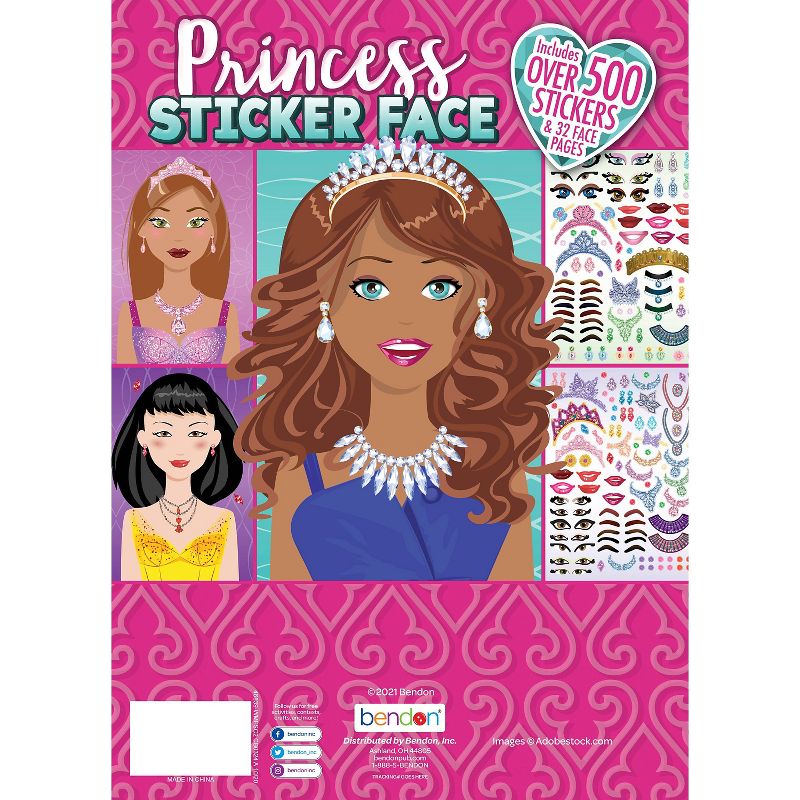 Pretty Princess Sticker Create A Face, 3 of 10