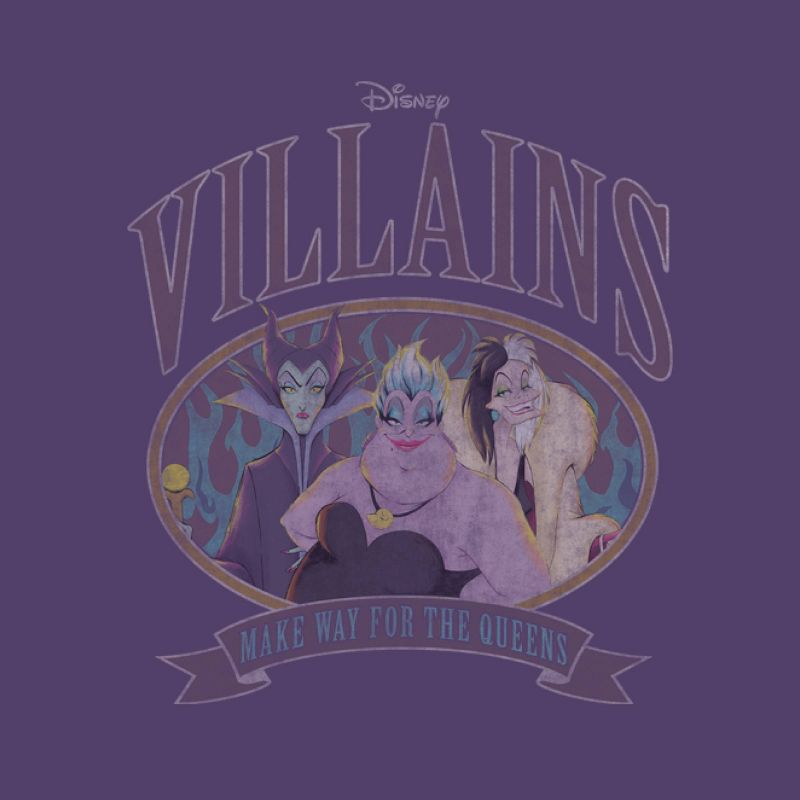 Girls&#39; Disney Villains Boxy Short Sleeve Graphic T-Shirt - Dark Purple, 2 of 3