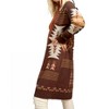 Women's Aztec Print Open Front Cardigan - mystree - 4 of 4